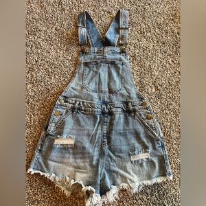 Wild fable denim overall shorts